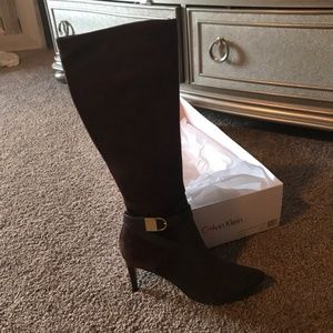 Calvin Klein Brown Stillettos Boots